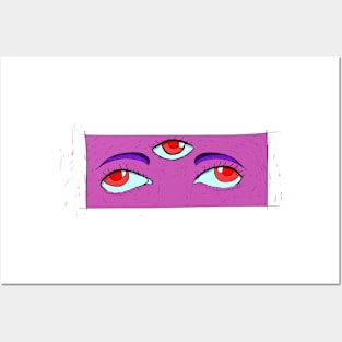 three eye Posters and Art